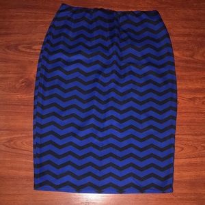 Chevron Pencil skirt